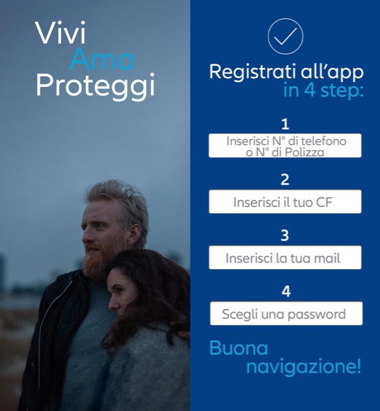 Vivi Ama Proteggi, Registrati all'app